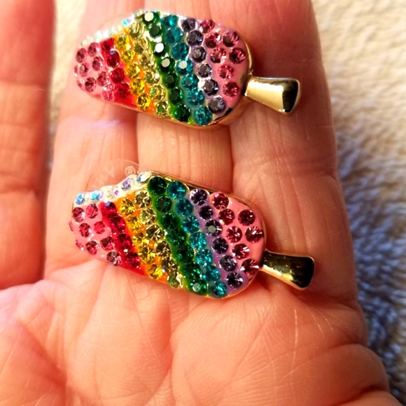 RARE!!! Kirk's Folly "Sweets" Ice Cream Bar Earrings - Picture 3 of 16